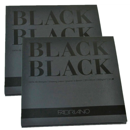 фото Комплект "склейка fabriano blackblack 20x20см 300грм 20л" 2 шт.