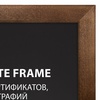 изображение Рамка 21х30 см, дерево, багет 14 мм, brauberg "elegant", грецкий орех, акриловый экран