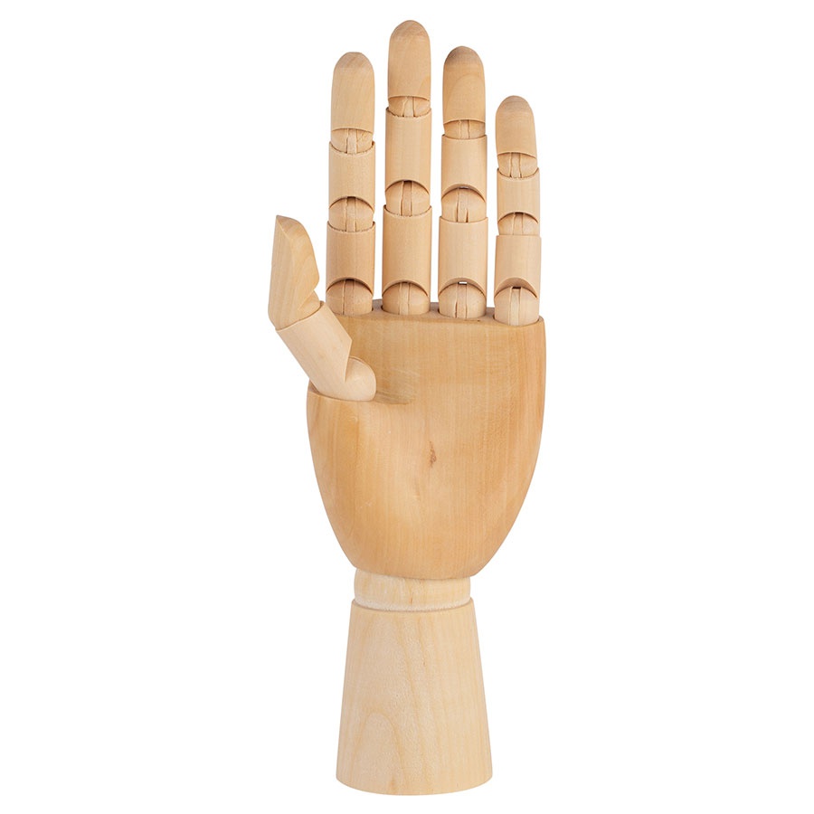фотография Модель деревянная сонет - левая рука, женская, 25 см
