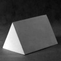 изображение Гипсовое учебное пособие экорше в форме трехгранной призмы, высота - 20 см