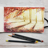 фотография Скетчбук maxgoodz sketch 13х21 см для цветных карандашей 240г/м2