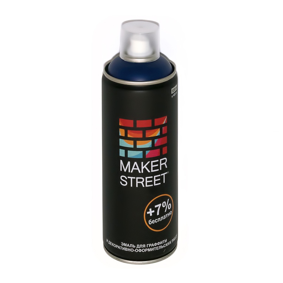 фотография Эмаль для граффити и декора "makerstreet", 400 мл, №503 темно-синий