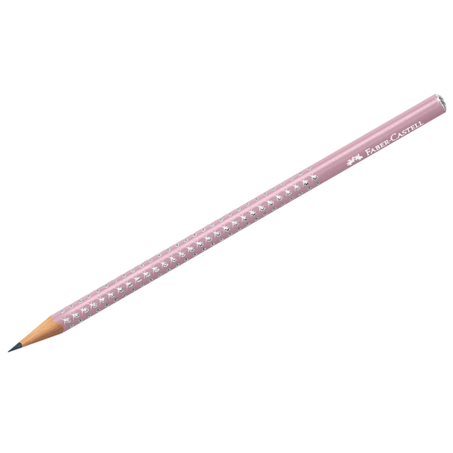 фото Карандаш чернографитный faber-castell "sparkle" в, дымчато-розовый