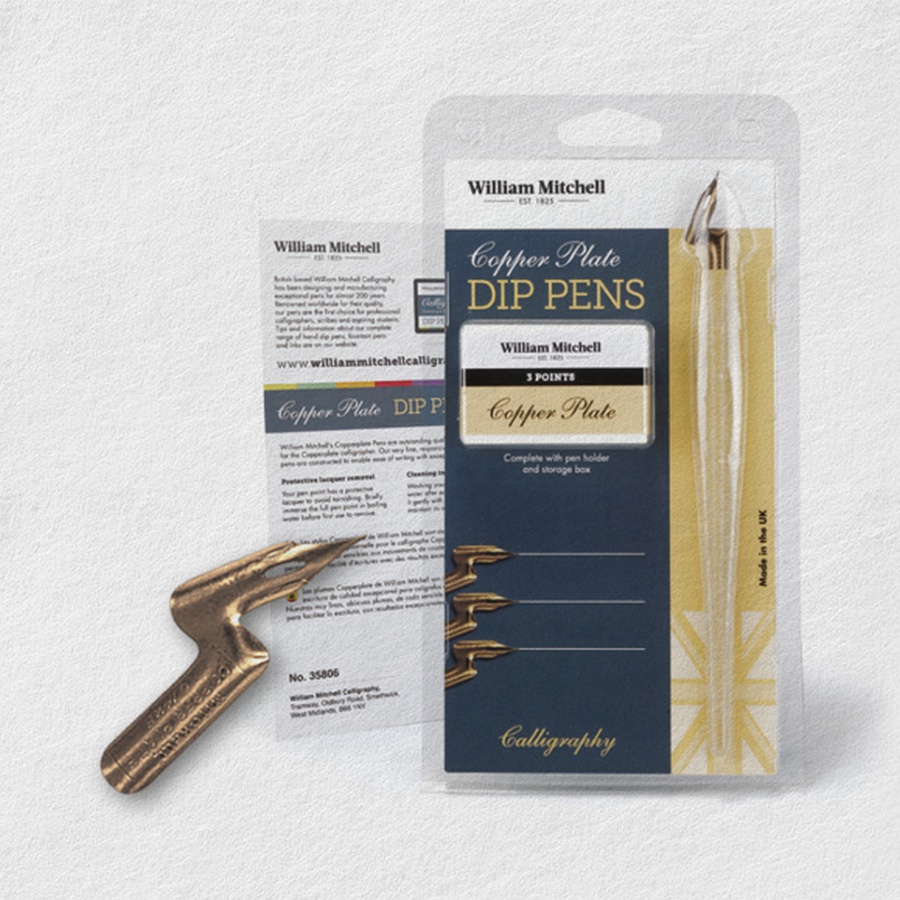 картинка Набор остроконечных перьев william mitchell copperplate с аксессуарами 3 шт