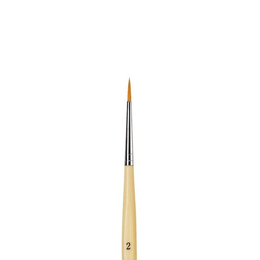 изображение Кисть универсальная синтетика круглая № 2, короткая ручка, серия 303 junior, da vinci