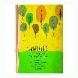 картинка Тетрадь на спирали в линейку econature, 70 листов, формат а4,  плотность 80 г/м2