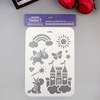 картинка Трафарет пластик "волшебная страна" 21х32 см