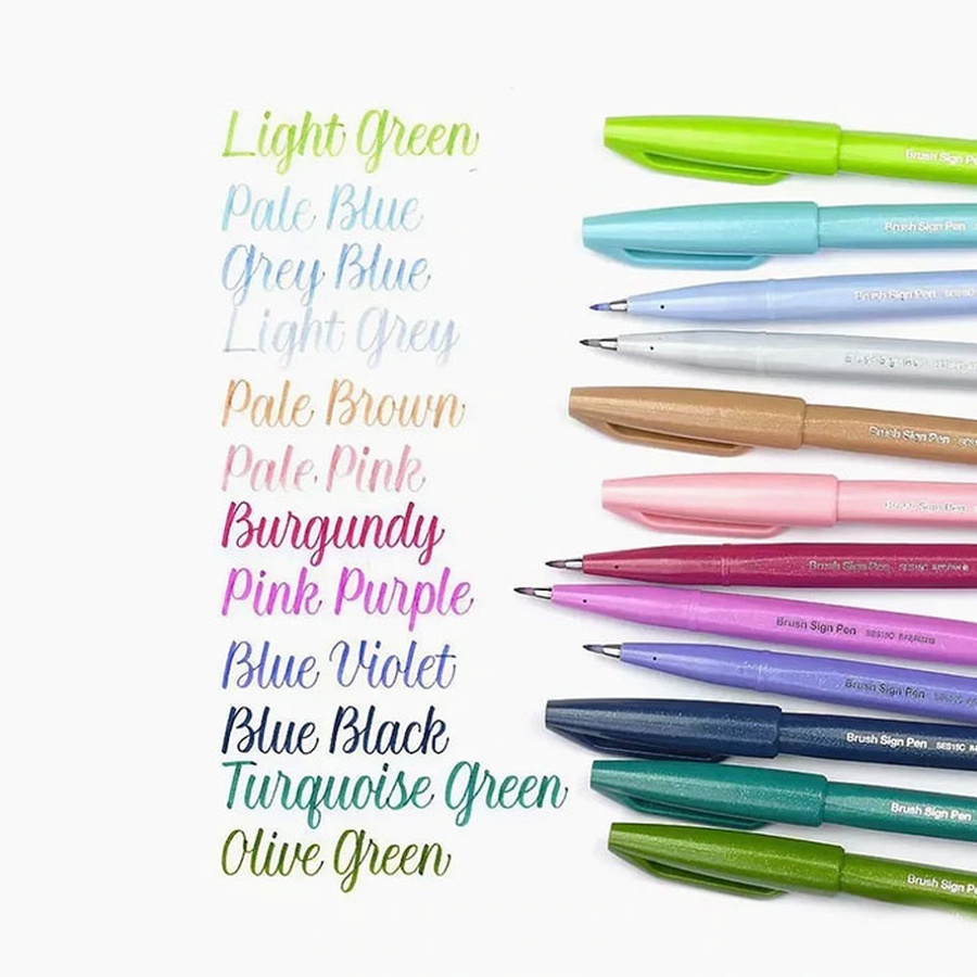 изображение Фломастер-кисть touch brush sign pen светло-серый цвет
