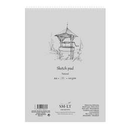фото Альбом для скетчей smiltainis sm-lt sketch pad natural а4 100 листов, 100 г/м2
