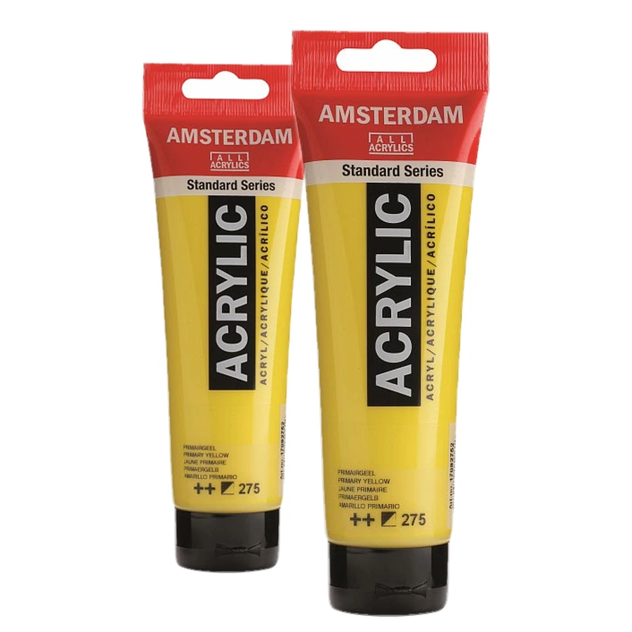 фото Краска акриловая amsterdam, туба 120 мл, № 275 жёлтый основной