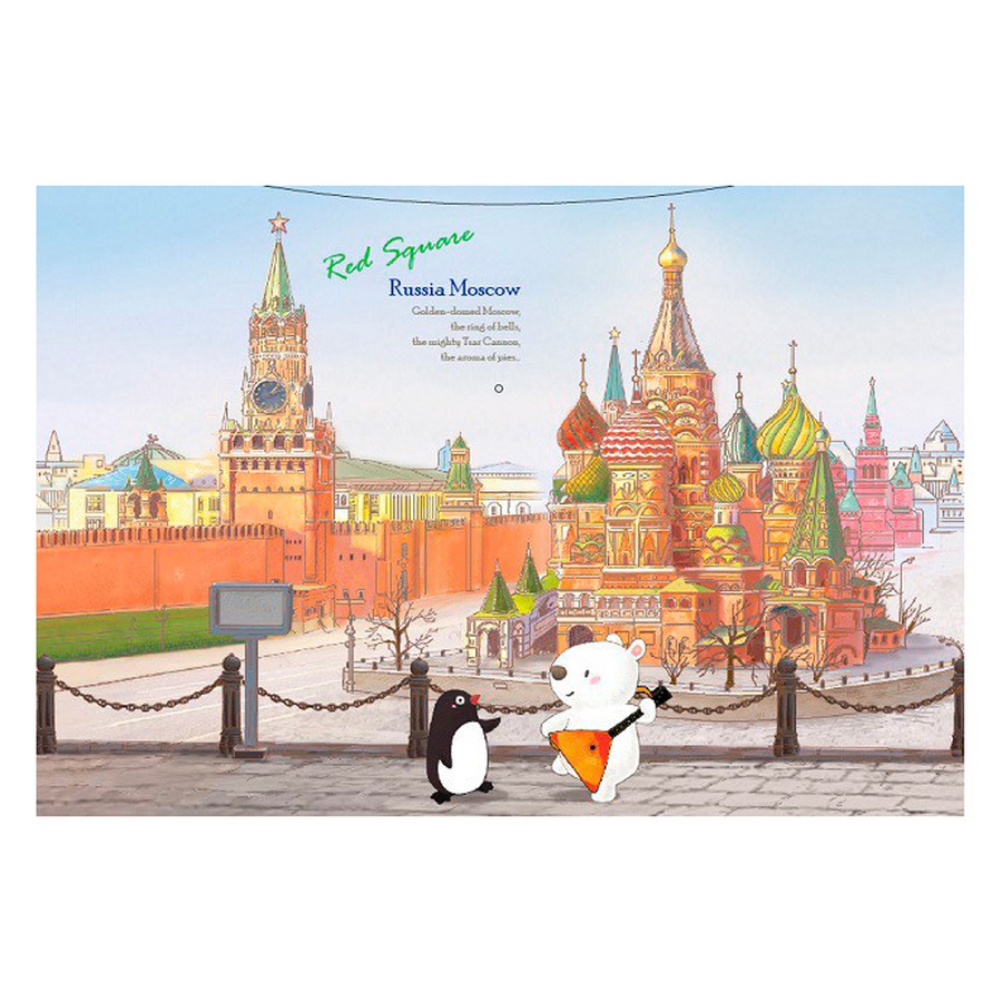 фотография Папка-конверт comix travelling а4 москва собор василия блаженного