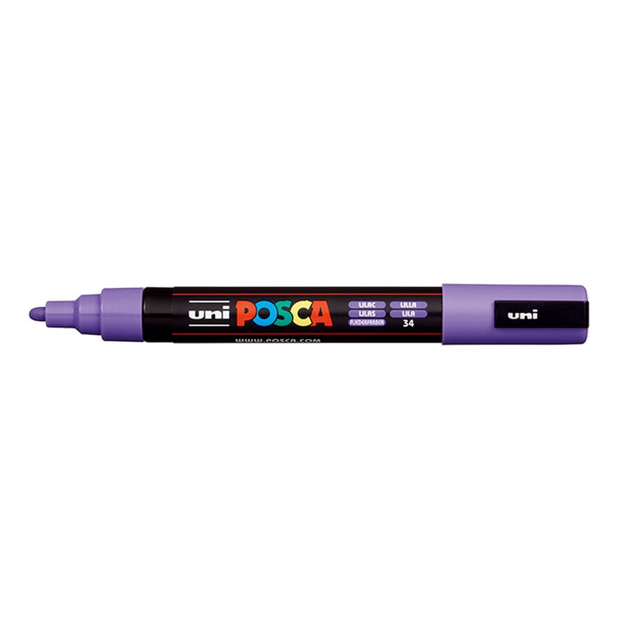 картинка Маркер posca pc-5m, сиреневый, 1.8 - 2.5 мм, пулевидный наконечник