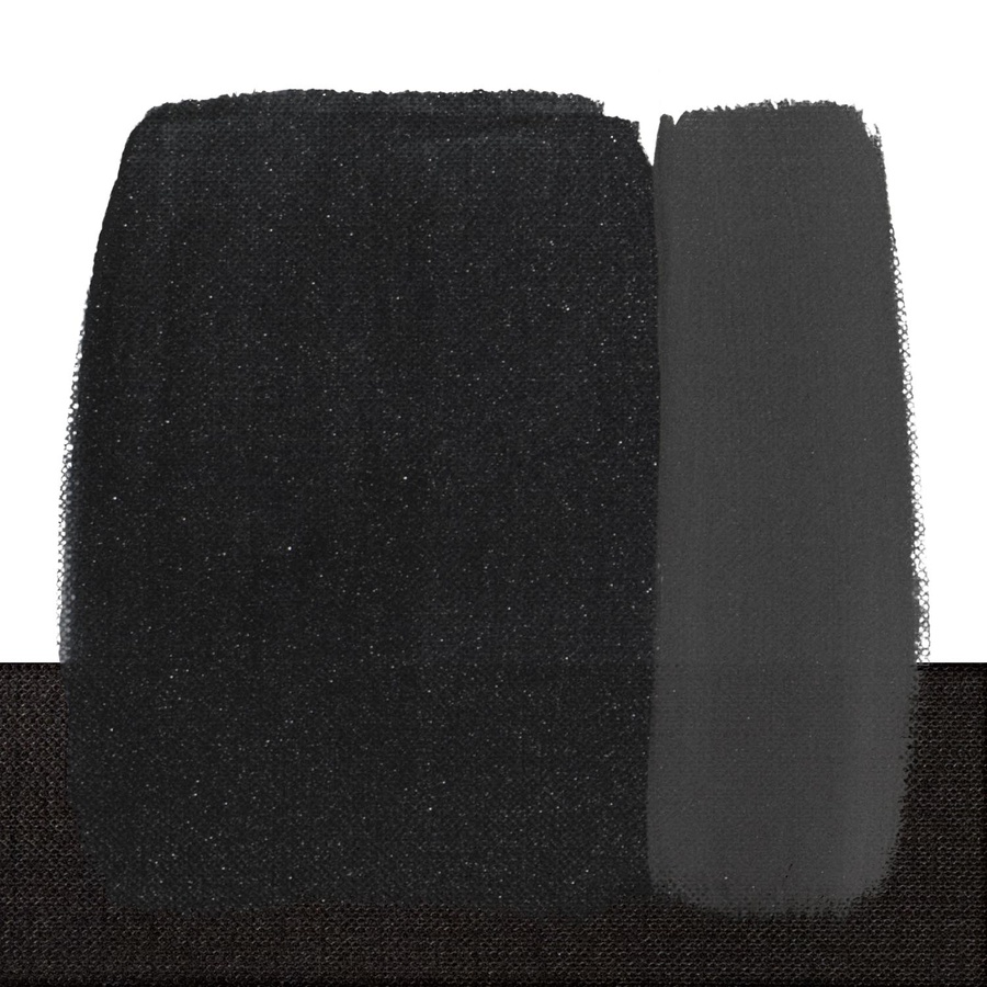 фотография Краска акриловая maimeri polycolor, банка 140 мл, чёрный слюдяной