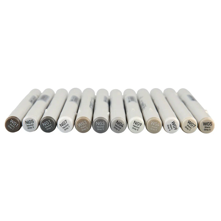 фотография Набор маркеров sketchmarker classic gray set 12цв