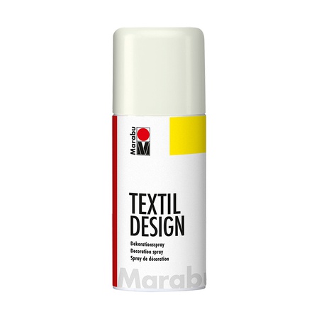изображение Аэрозольная краска по ткани marabu серии textile design, цвет белый, 150 мл