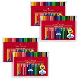 фотография Набор цветных фломастеров faber-castell grip, 20 штук в футляре