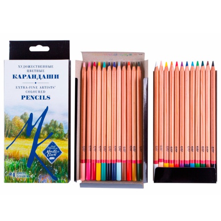 изображение Набор карандашей цветных мастер-класс 24 цвета, картонная коробка
