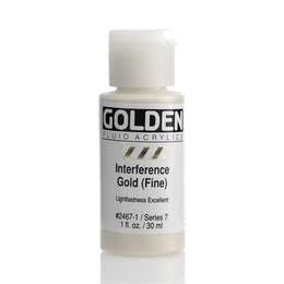 картинка Краска акриловая golden fluid, банка 30 мл, № 2467 золотой с разводами