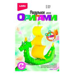 фотография Набор для творчества lori модульное оригами ладья