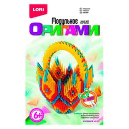 изображение Набор для творчества lori модульное оригами корзинка