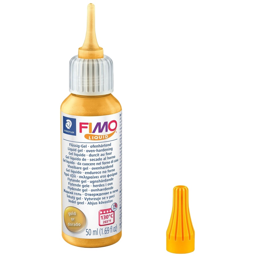 изображение Fimo liquid декоративный гель для запекания, золотой, 50 мл