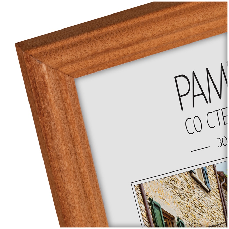 фотография Рамка деревянная со стеклом 30х40 см officespace № 1, мокко, 17 мм
