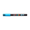 картинка Маркер posca pc-1mr, голубой, 0.7 мм, игольчатый наконечник