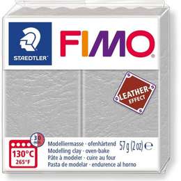 картинка Глина полимерная fimo leather-effect 57 г, голубо-серый 809