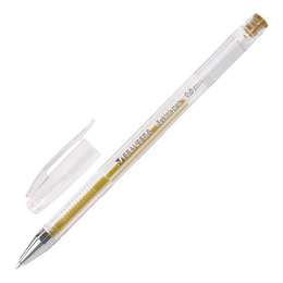 изображение Ручка гелевая brauberg jet золотистая, узел 0,5мм, линия 0,35мм