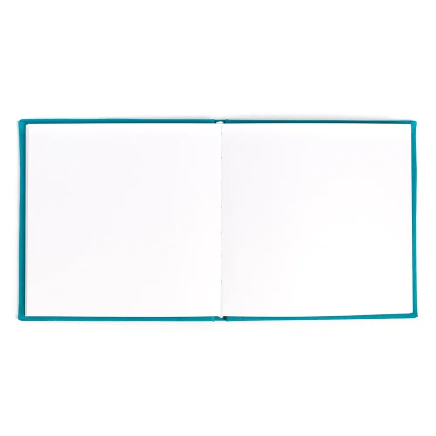 фотография Скетчбук для маркеров малевичъ, двусторонняя бумага 220 г/м, 15х15 см, 40 л, бирюзовый