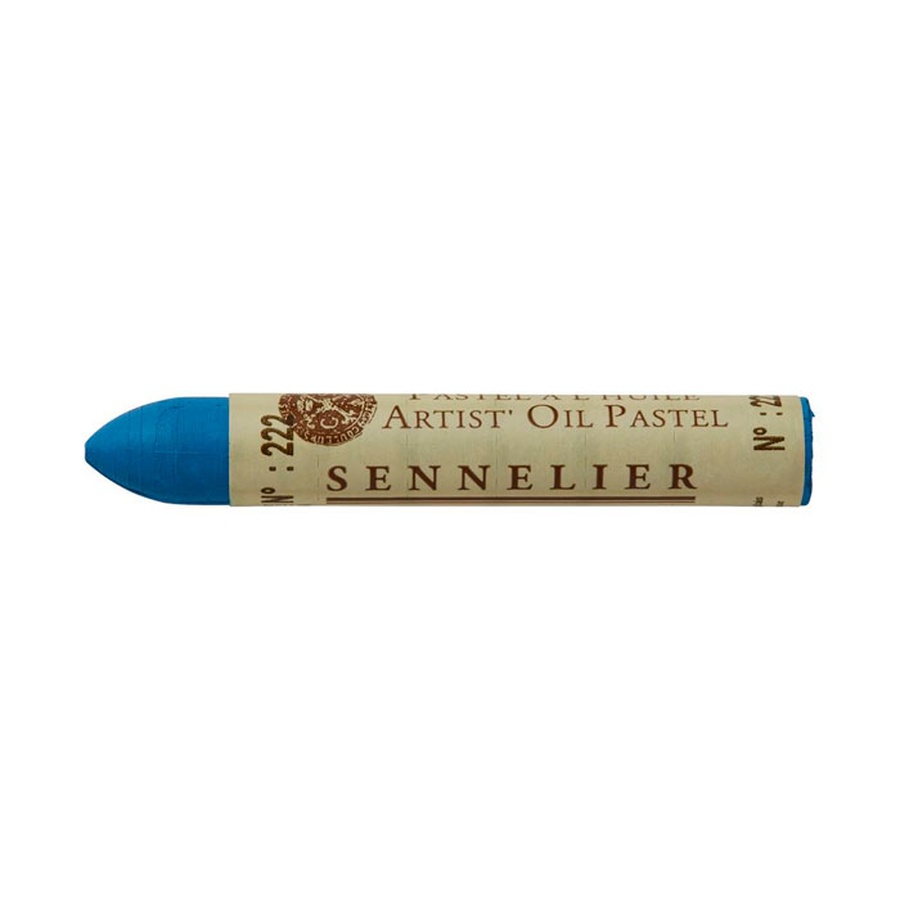 фотография Масляная пастель стандарт sennelier флуоресцентная, цвет голубой
