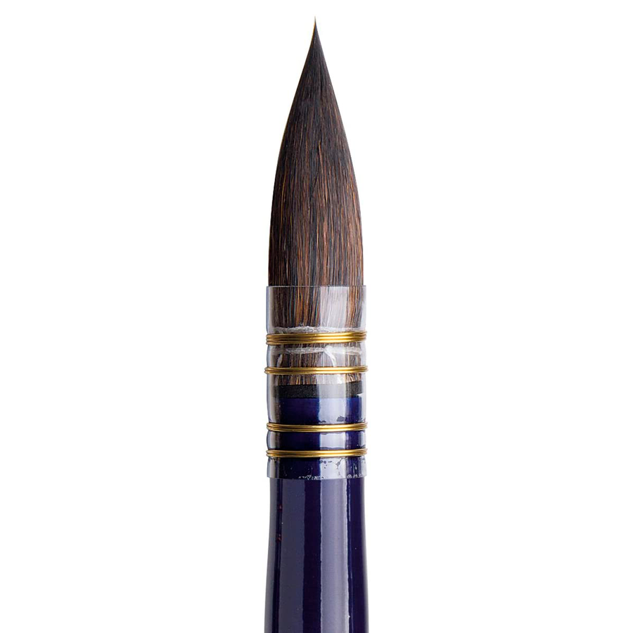 изображение Кисть белка+колонок микс круглая da vinci сер.438, короткая ручка №6