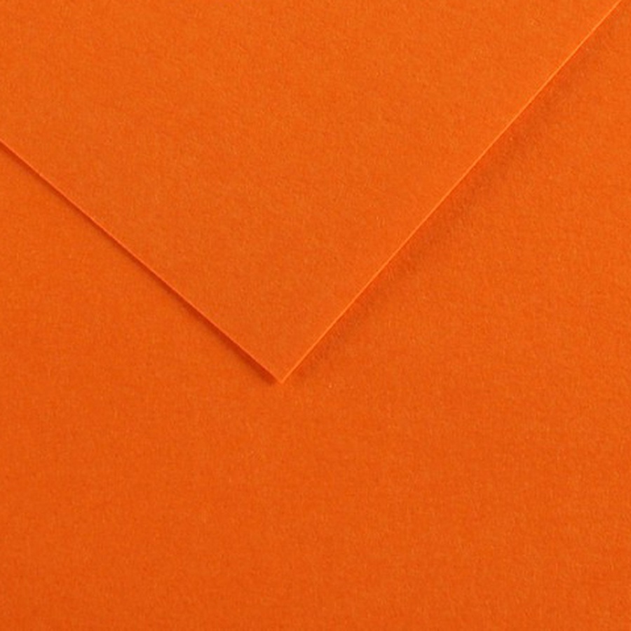 изображение Бумага цветная canson iris vivaldi, 240 г/м2, лист 50х65 см, № 9 оранжевый