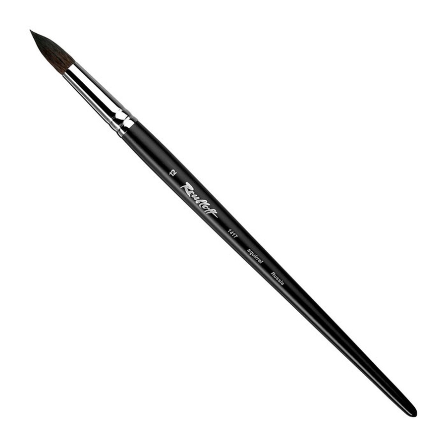 фото Кисть белка roubloff № 12 круглая, длинная ручка, 1417