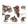 фотография Скетчбук maxgoodz pocket fox and owl a6, 32 листа, 100 г/м2, дымчатый леопард