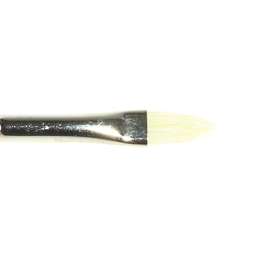 фотография Кисть щетина для масла сонет № 3, ширина 7 мм овальная на длинной ручке покрытая лаком