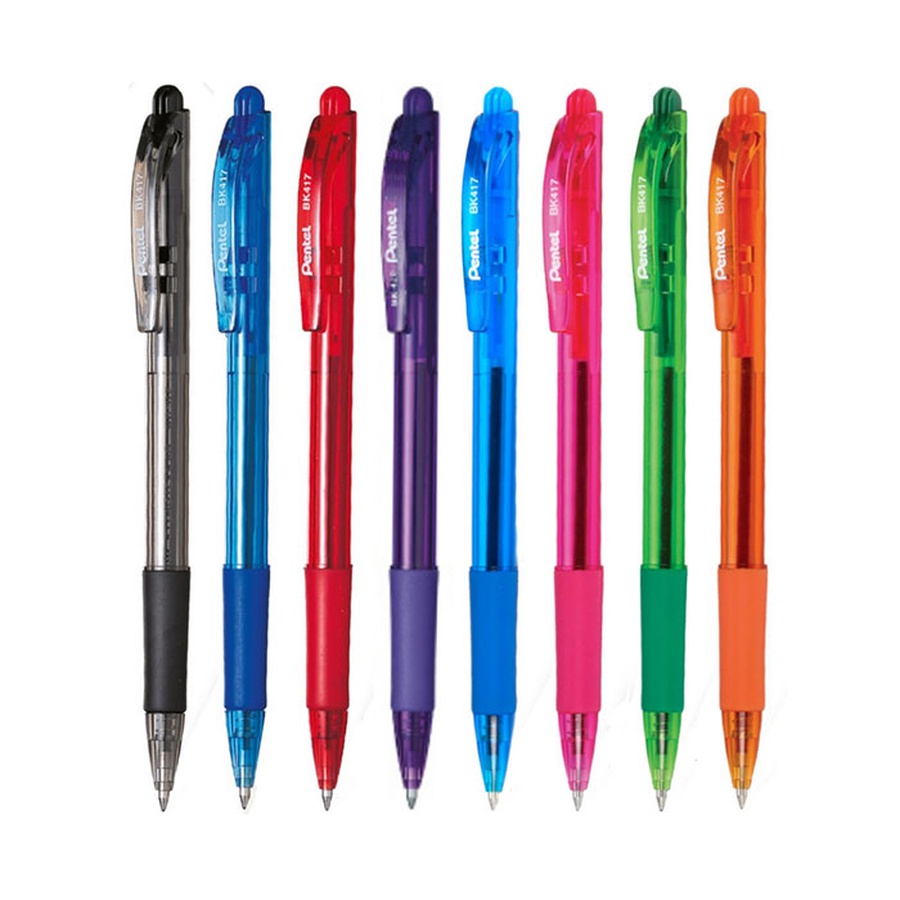 картинка Ручка шариковая pentel автоматическая, зелёный стержень, 0,7 мм