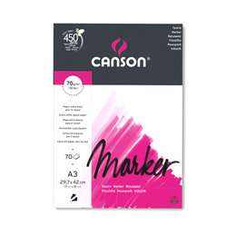 изображение Альбом-склейка для маркера 70 листов а3 бумага экстрагладкая marker layout canson, 70 г/м2