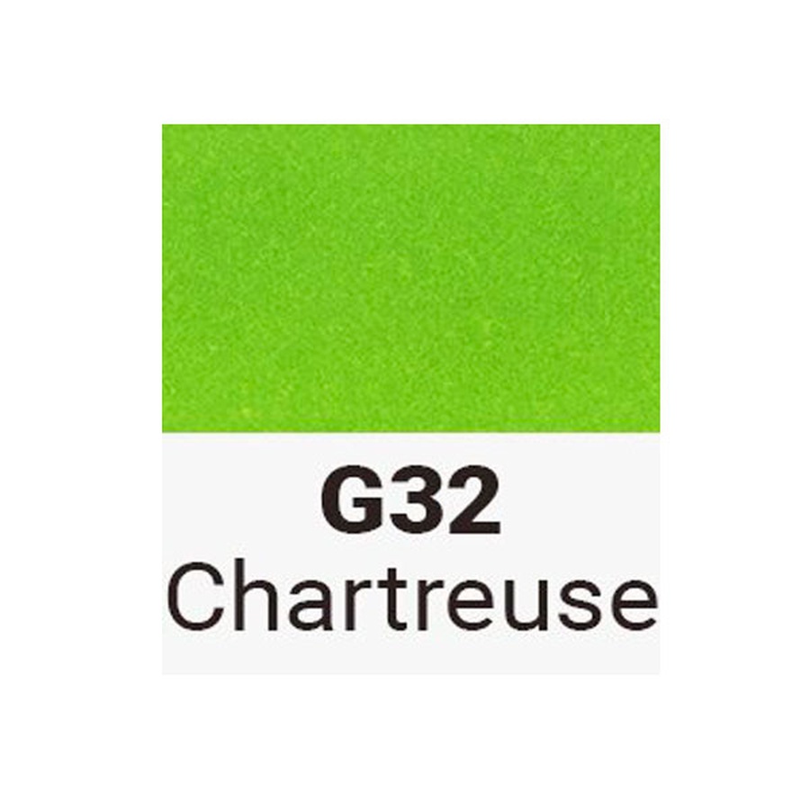 изображение Маркер sketchmarker brush двухсторонний на спиртовой основе g32 зеленовато-желтый