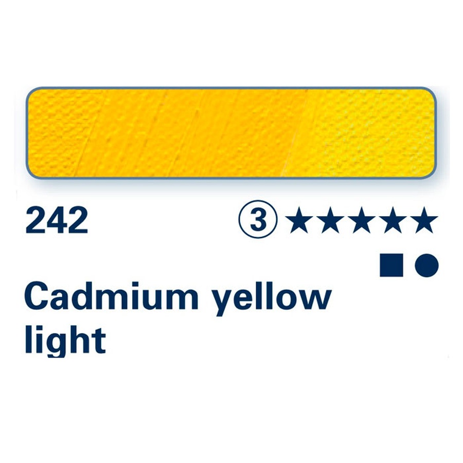 фото Краска масляная schmincke norma professional № 242 кадмий жёлтый светлый, туба 35 мл