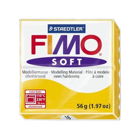 изображение Глина полимерная fimo soft 56 г, жёлтый 16