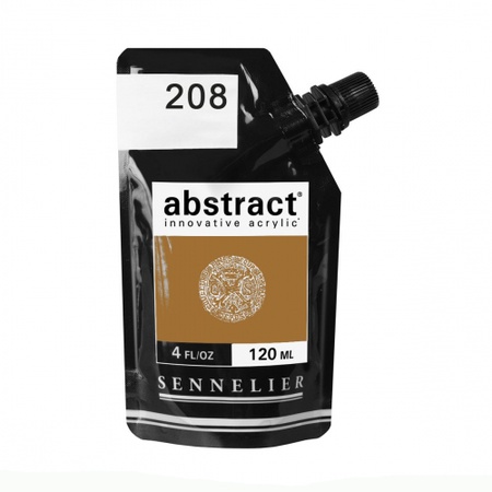 картинка Краска акриловая sennelier abstract, дой-пак 120 мл, сиена натуральная