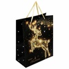 фото Пакет подарочный новогодний 26,5x12,7x33 "midnight deer"