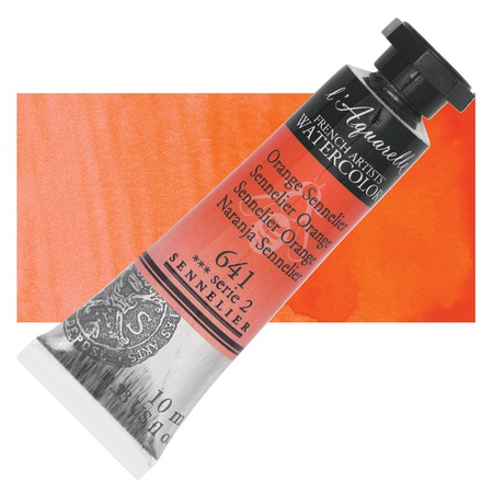 изображение Краска акварельная sennelier artist туба 10 мл, оранжевый сеннелье 641