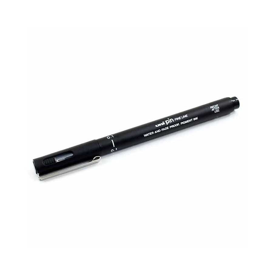 фото Ручка-линер unipin чёрный 0,1 мм