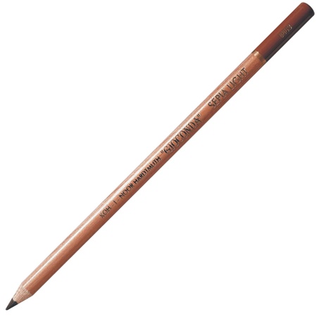 фотография Сепия коричневая светлая в карандаше koh-i-noor gioconda, длина 175 мм, диаметр 5,6 мм