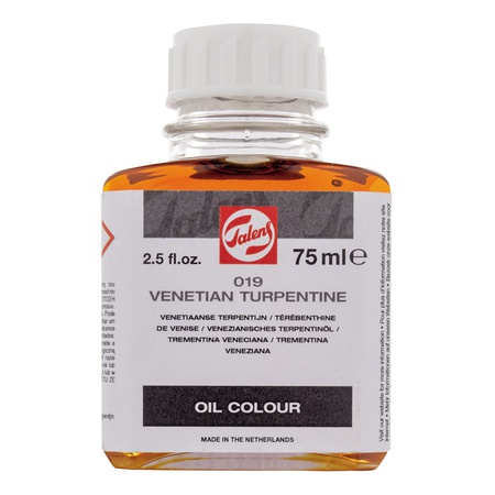 Терпентин для масла Talens (019) Венецианский&nbsp;увеличивает текучесть и прозрачность красок, используется для лессировки.

 Состав: натуральный ба…