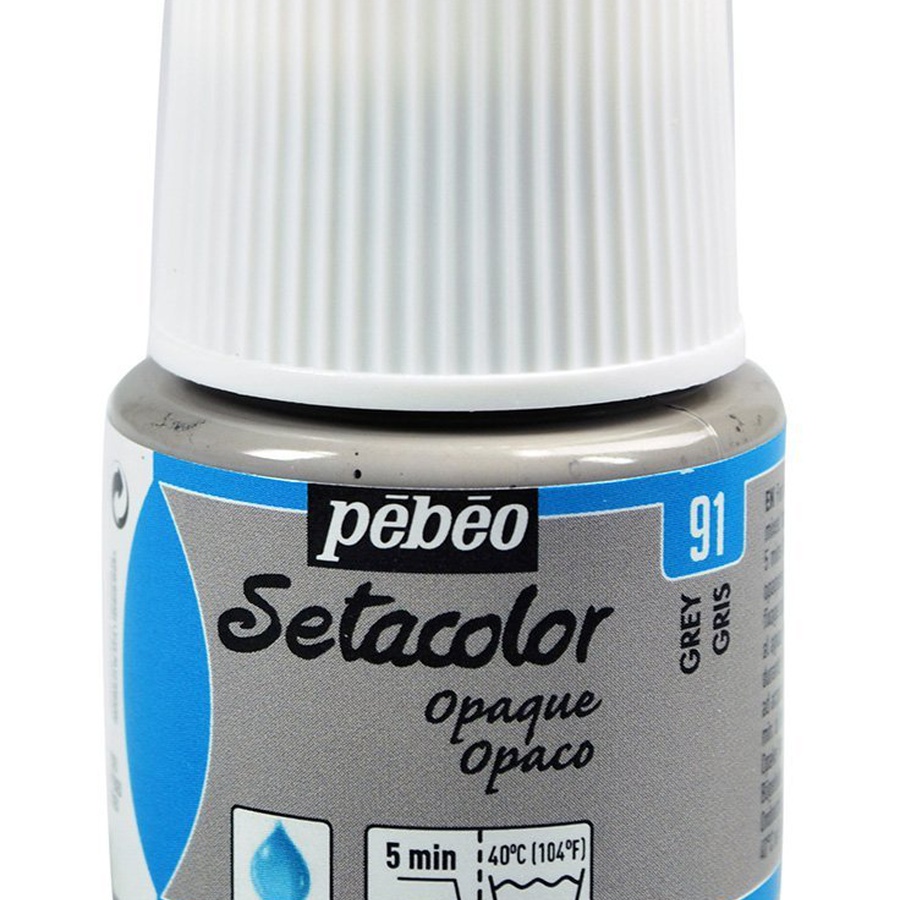 изображение Краска для ткани pebeo setacolor opaque 45 мл, серый 91