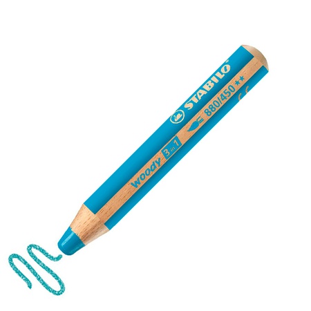 Уникальные карандаши Stabilo Woody 3-в-1 сочетают в себе свойства цветных карандашей, акварельных красок и восковых мелков. Пишут практически на всех…