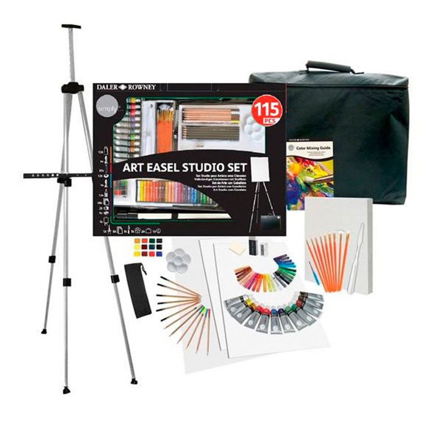фото Художественный набор simply "art easel studio set", 115 предметов